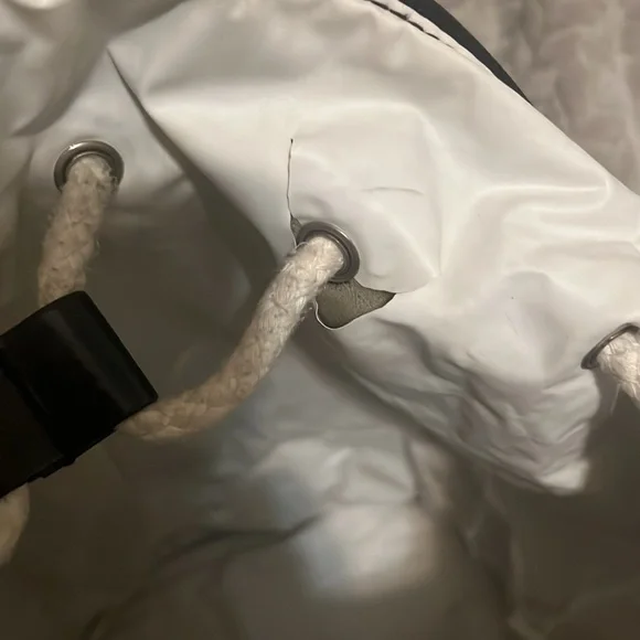 CHANEL Black White Vinyl Small La Pausa Backpack - Picture 5 of 7